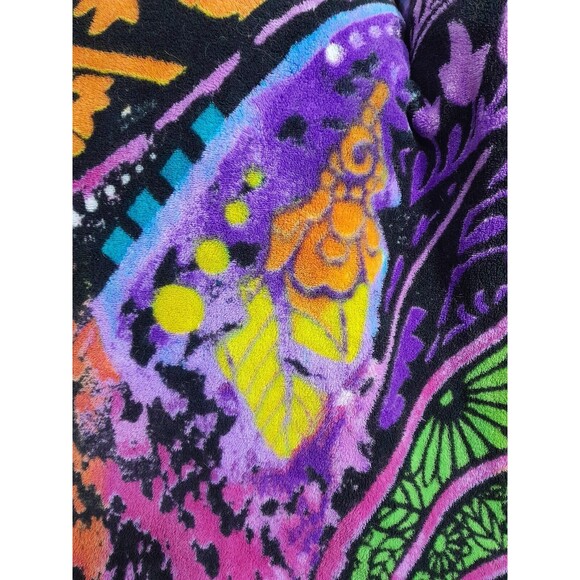 Rainbow Cat Fleece Blanket By Dean Russo, Dawhud Direct 52x47 inch - Picture 3 of 5